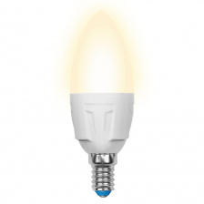 Лампочка светодиодная  LED-C37-7W/WW/E14/FR PLP01WH картон