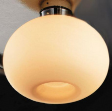 Светильник потолочный 9015/1PFM amber IDL Италия  100W 31 см Никель Aurora