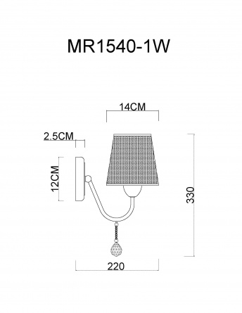 Бра Kant MR1540-1W фото 2
