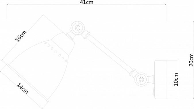 Бра Braccio A2054AP-1WH фото 2