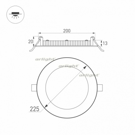 Точечный светильник DL EDGE 020119 фото 3
