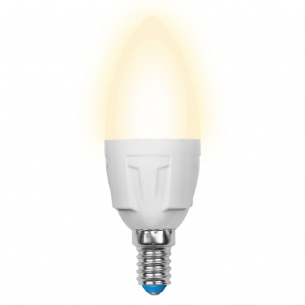 Лампочка светодиодная  LED-C37-7W/WW/E14/FR PLP01WH картон фото 1