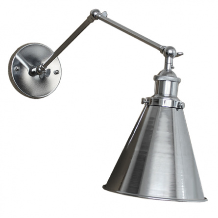 Бра 20th c Library Single Sconce Silver II фото 1