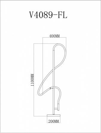 Торшер True V4089-FL фото 2