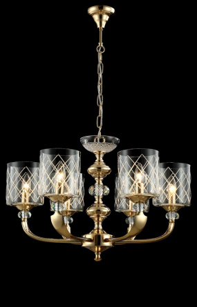Люстра Crystal Lux GRACIA SP6 GOLD фото 2
