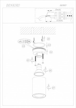 Точечный светильник DK3007 DK3007-BK фото 3