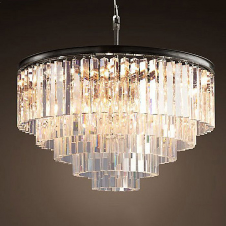 Люстра RH 1920s Odeon Clear Glass Fringe Chandelier D80 фото 1