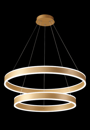 Люстра Crystal Lux MUCHOS SP123W LED D600+800 GOLD фото 4