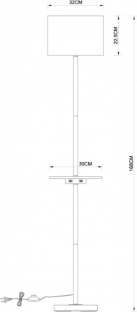 Торшер Combo A4056PN-1WH фото 2