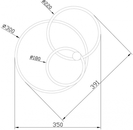 Потолочный светильник CONTOUR 10213/2LED BL White фото 3