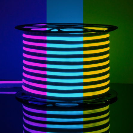 Гибкий неон  Гибкий неон 220V 12W 80Led 5050 IP67 односторонний RGB, 50 м фото 1