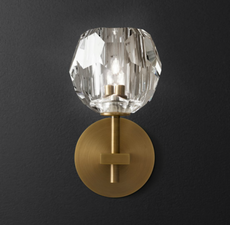 Бра RH Boule de Cristal Single Sconce Brass фото 1