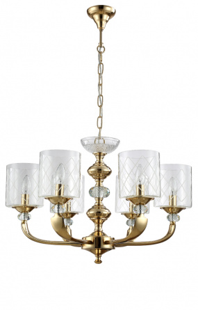 Люстра Crystal Lux GRACIA SP6 GOLD фото 1