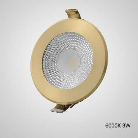 Встраиваемый светодиодный светильник ACT D8 6000К 3W фото 1