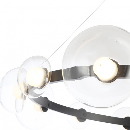 Бра Crystal Lux BOSQUE AP1 BLACK/TRANSPARENT фото 9