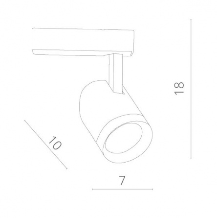 Трековый светильник Soffitto A1710PL-1WH фото 2