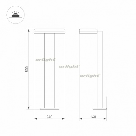Наземный светильник TENT 029969 фото 2