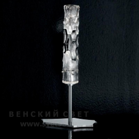 Настольная лампа 423/1L Chrome IDL Италия  25W 47 см Хром Bamboo фото 1