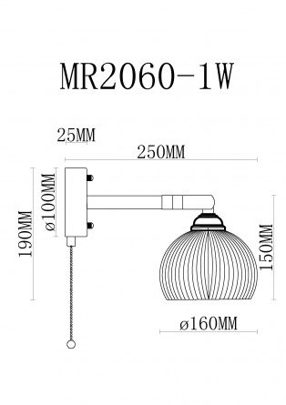 Бра Natalie MR2060-1W фото 2