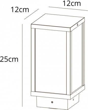 Наземный светильник Pot A1631FN-1BK фото 2
