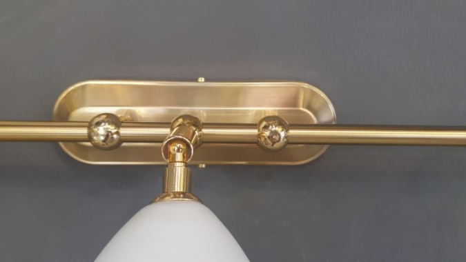 Бра Orion Str 10-347/3 gold-matt/438 opal фото 6