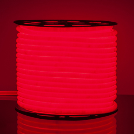 Гибкий неон  Гибкий неон 220V 9,6W 144Led 2835 IP67 круглый красный, 50 м фото 2